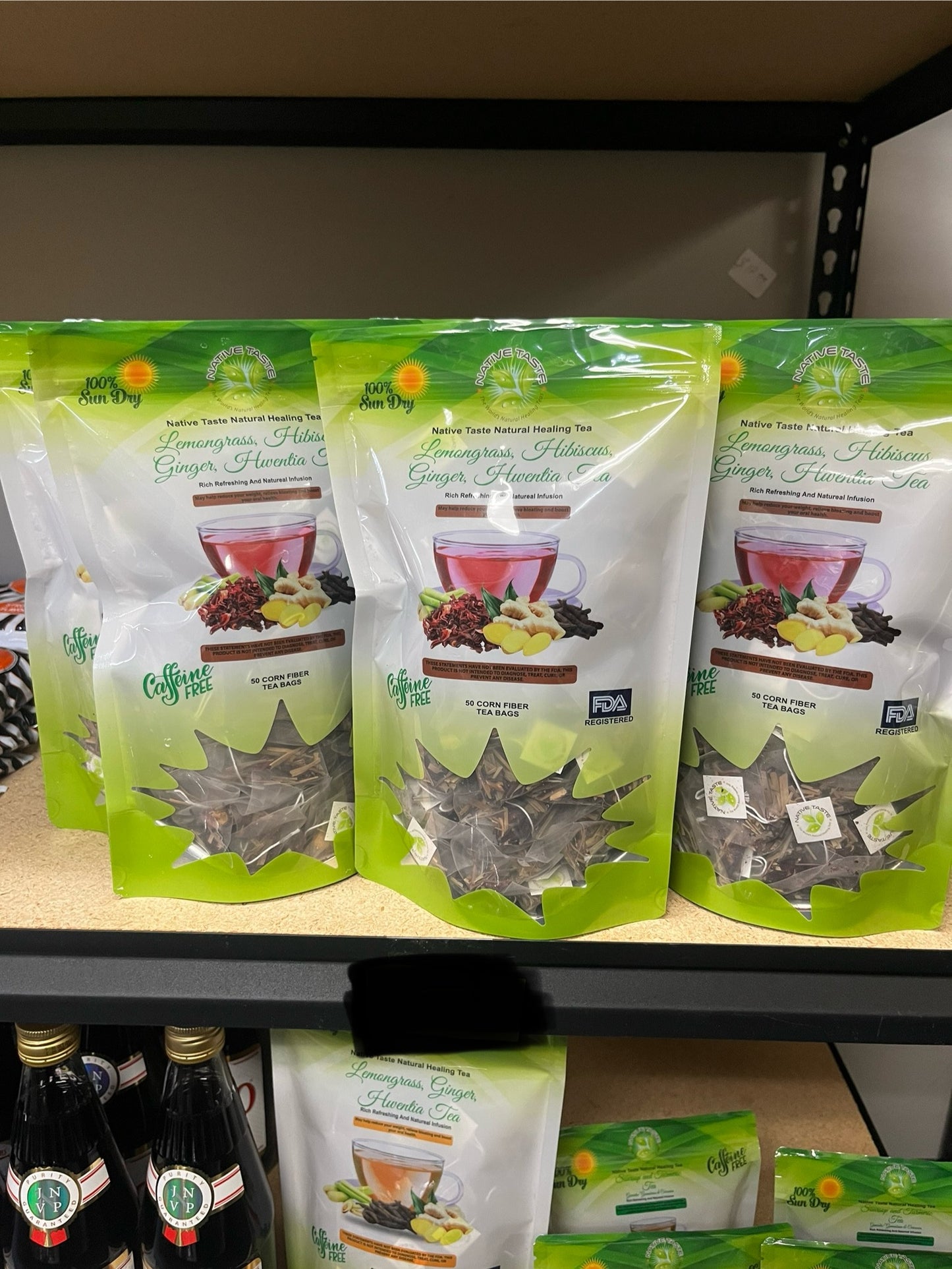 Lemongrass, Hibiscus, Ginger, Hiventia Tea