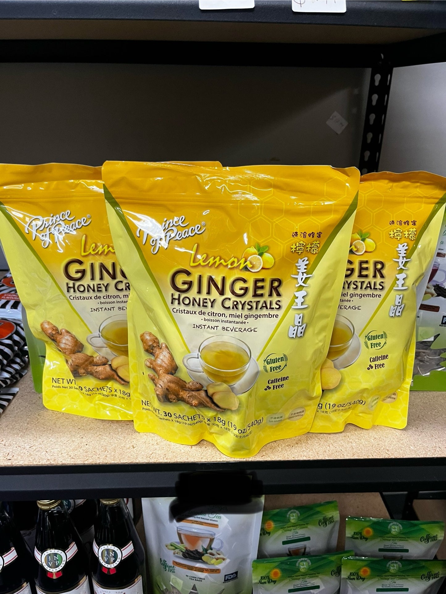 Lemon Ginger Honey Crystals 540g.