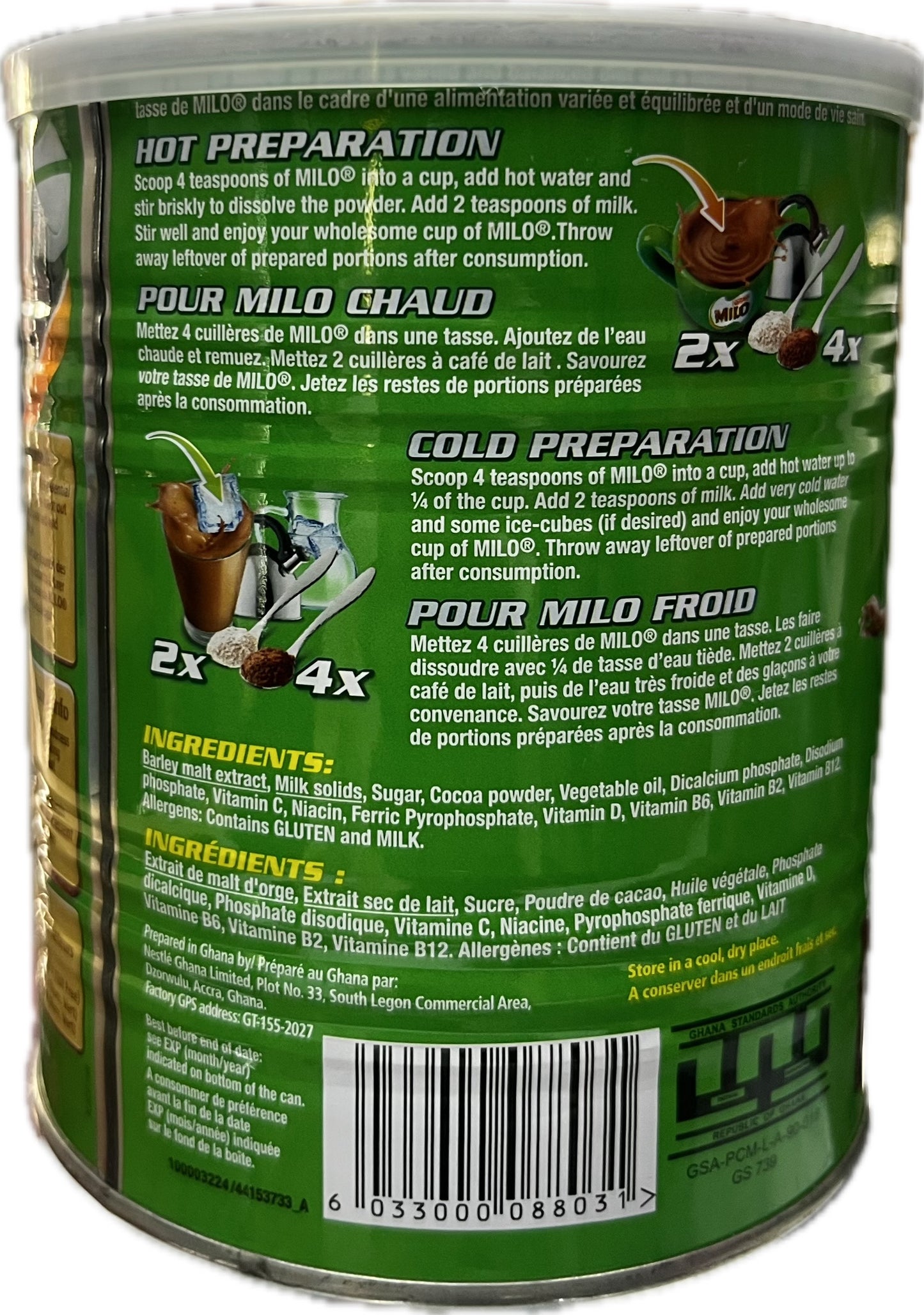 Milo cocoa milk